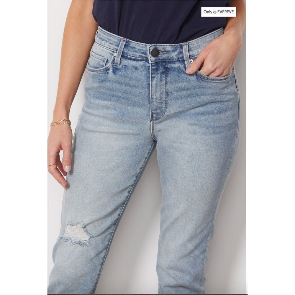 EVEREVE NWT Ever Straight Denim Light Wash Jean // 00 - Picture 2 of 12